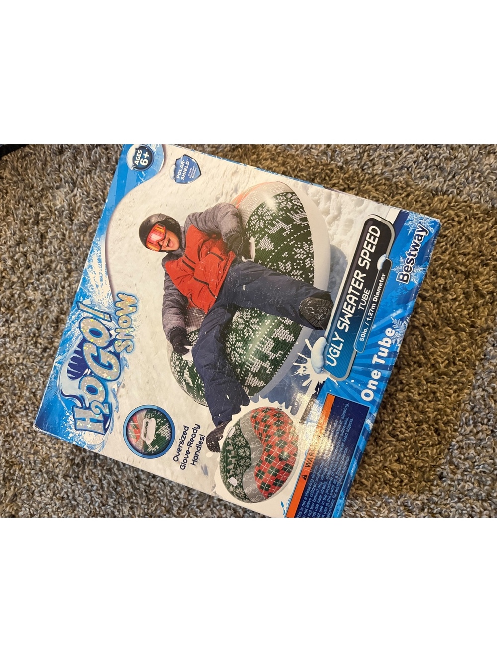 Bestway Hi-Go! Snow Ugly Sweater Speed Inflatable Snow Tube